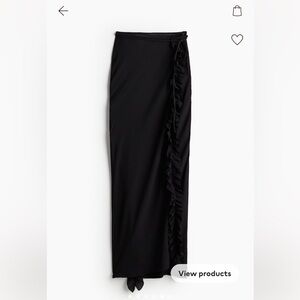 Ruffled Crinkle Skirt